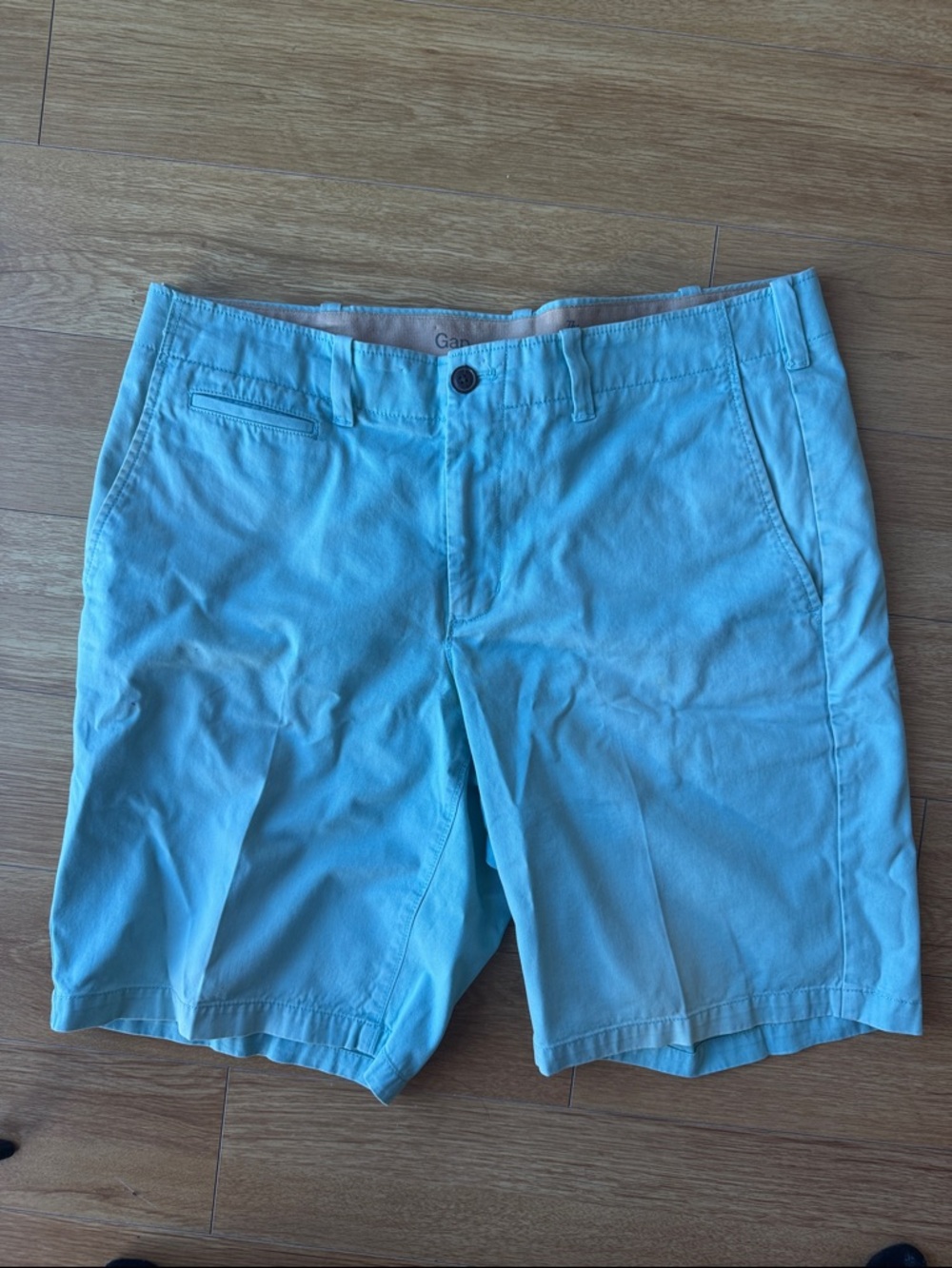 GAP Men’s Aqua Blue Flat Front Casual Shorts